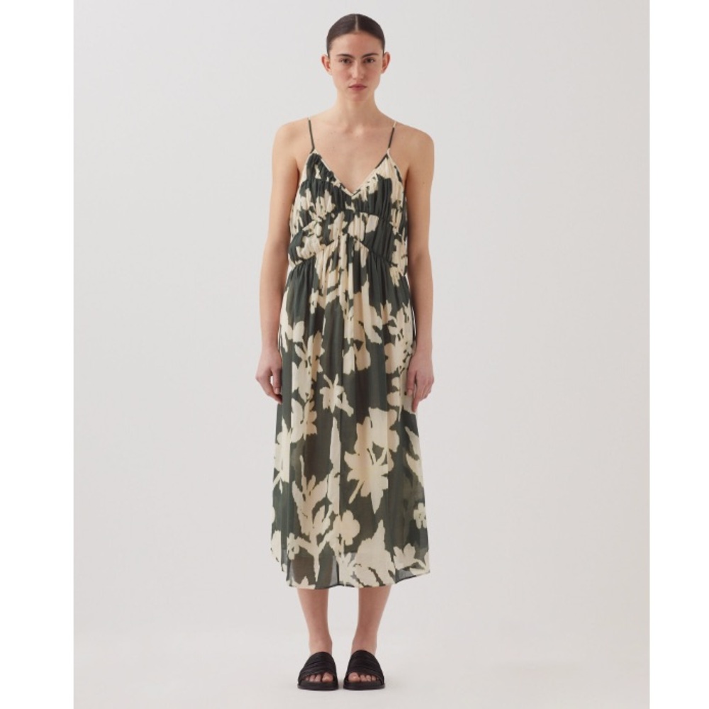 Comptoir Des Cotonniers Cotton Voile Silky Strappy Maxi Dress